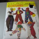 McCall's 3306 Child's Clown Costumes Pattern - Size 5-6