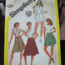 Simplicity 6376 Misses Set of Culottes in 4 Lengths Pattern - Size 14 Waist 28