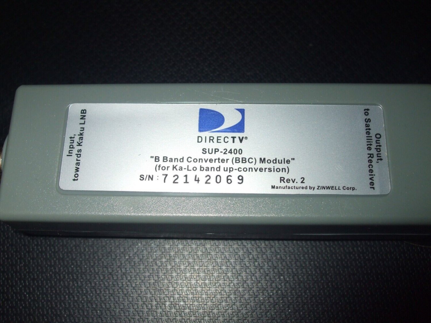 DIRECTV SUP-2400 B Band Converter Module BBC SUP 2400 Ka-Lo Rev.2