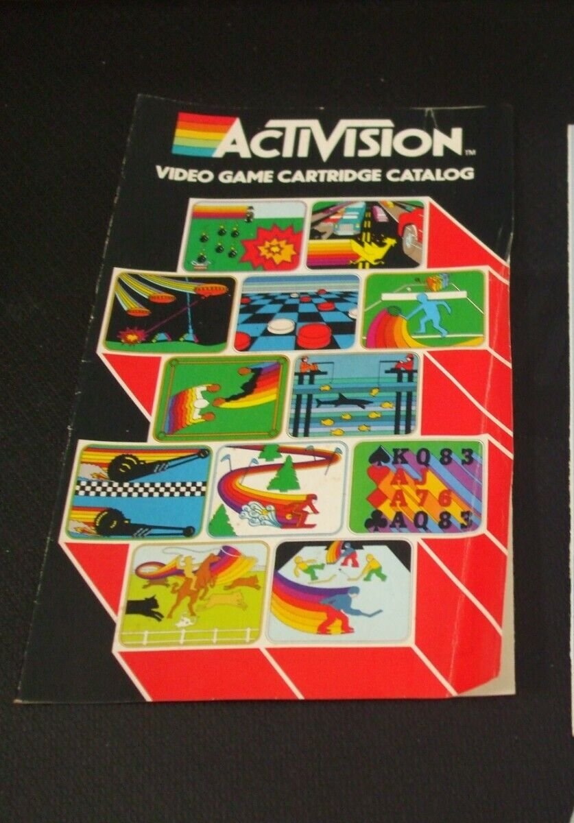 Vintage 1981 Activision Video Game Cartridge Black Mini Catalog & Game ...