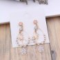 Korean Handmade Beading Crystal Big Water Drop Earrings Women Statement Opal Stone Long Gifts