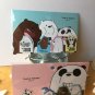 4 pcs/pack We Bare Bears Kawaii Magnet Bookmark Paper Clip School Office Supply Gift Stationery