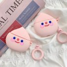 Apple Airpods Case Peach Kawaii Pastel Earphone Cover Cute Cartoon Skin Ring Strap
