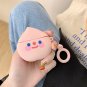 Apple Airpods Case Peach Kawaii Pastel Earphone Cover Cute Cartoon Skin Ring Strap