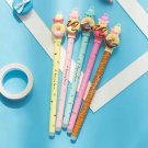 4pc Set Kawaii Chocolate Donut Erasable Gel Pens Japanese Stationery Writing Pen