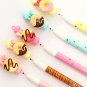 4pc Set Kawaii Chocolate Donut Erasable Gel Pens Japanese Stationery Writing Pen