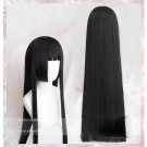 100cm Kakegurui Yumeko Jabami Cosplay Wigs Black Straight Synthetic Hair  Costume Anime