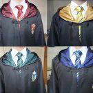 Harry Potter Robe Cape Cloak Cosplay Costume  Griyffindor Slytherin Ravenclaw
