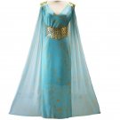 game of thrones daenerys targaryen costume blue cosplay dress fantasia dragon halloween women