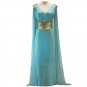 game of thrones daenerys targaryen costume blue cosplay dress fantasia dragon halloween women