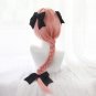 Game Fate Apocryph Astolfo Cosplay Wigs 75cm Pink Heat Resistant Synthetic Hair Cosplay Wig Kawaii