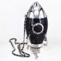 Space Rocket Shaped Bag Bucket Shoulder Bag Box Chest Crossbody Women Girls Accessories Purses