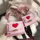 Pink Love Heart Sweet Handbag Shoulder Bag Crossbody Girl Womens Purses Kawaii Japanese Cute