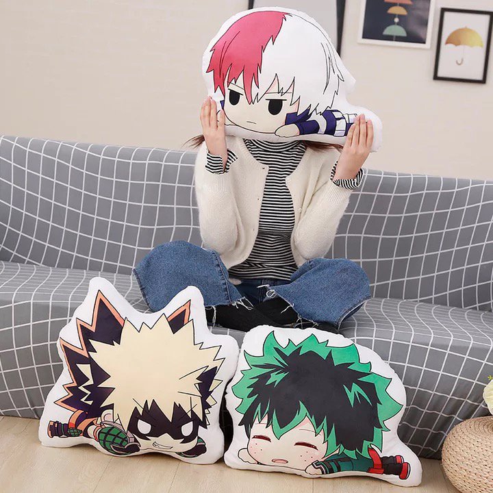 My Hero Academia Shoto Todoroki Pillow Plush Decorative Cushion Stuffed ...