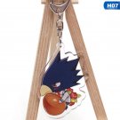 My Hero Academia Fumikage Tokoyami Acrylic Keychain Keyring Pendant Anime Boku No Hero