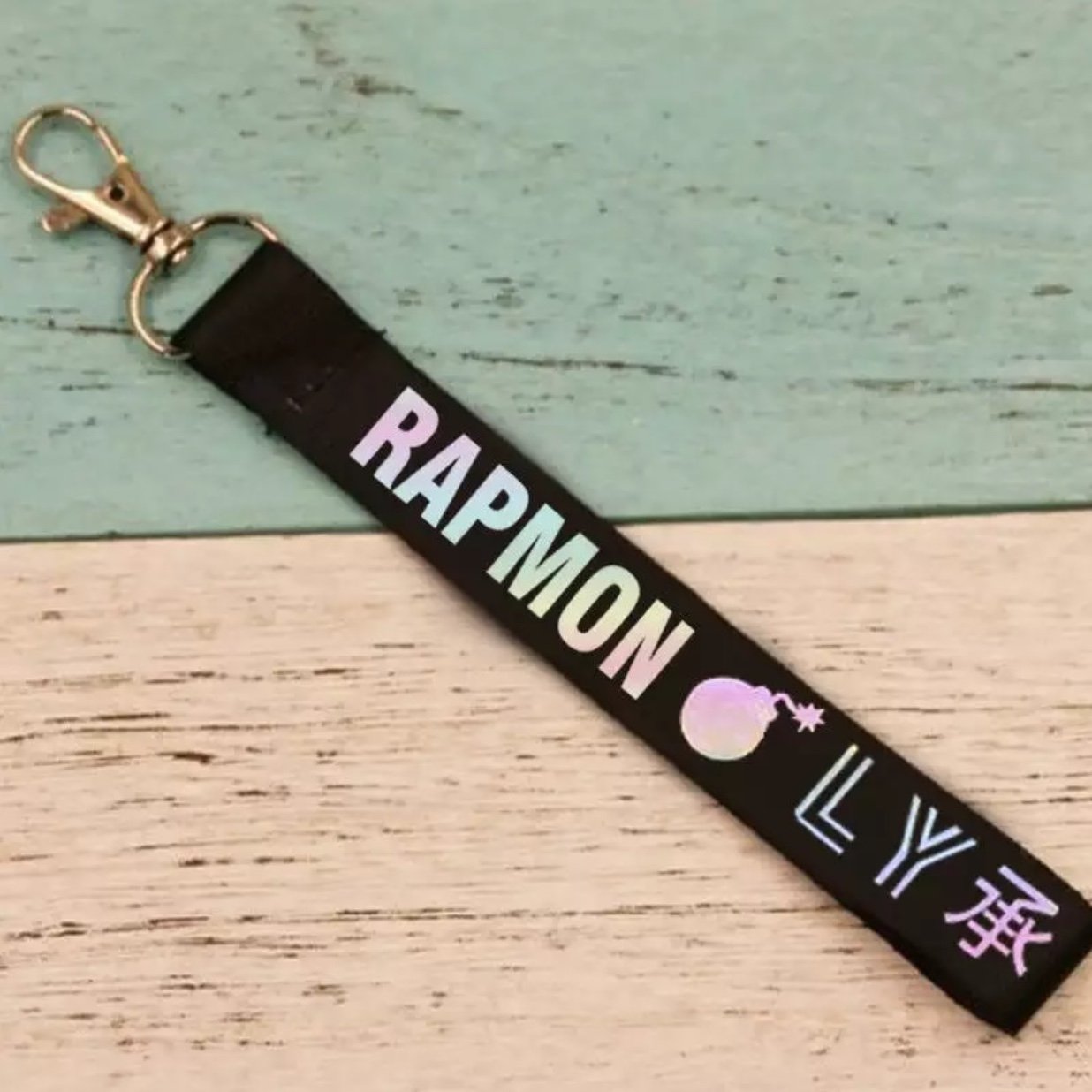 BTS Bangtan Boys Rapmon Lanyard Keychain Keyring Pendant Phone Strap Kpop Army