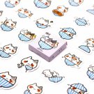 Kawaii Cat Bowl Kitten 32PC Stickers Japanese Stationery School Supplies Scrapbooking Journal