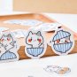 Kawaii Cat Bowl Kitten 32PC Stickers Japanese Stationery School Supplies Scrapbooking Journal