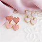 Cute Korean Small Heart Drop Earrings Kawaii Love Heart Shape Pastel Harajuku Japanese Jewelry