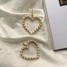 Cute Love Heart Pearl Simulated Drop Earring Harajuku Korean Japanese Party Jewelry