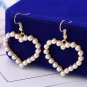 Cute Love Heart Pearl Simulated Drop Earring Harajuku Korean Japanese Party Jewelry