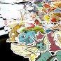 Pokemon 80PC Waterproof Sticker Set Laptop Phone Suitcase Skateboard Car Bike Decals Anime Japanese