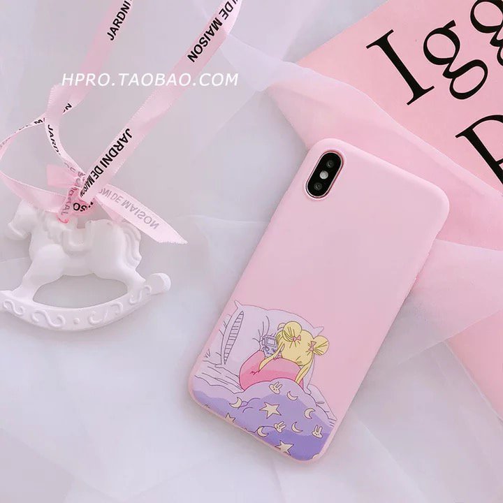 Kawaii Sailor Moon iPhone Case Phone Cover Korean Japanese Pastel Harajuku Anime Girl