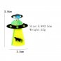 UFO Spaceship Drop Earrings Alien Neon Cow Space Jewelry Accessories