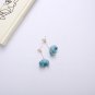 Funny Cute Ethnic Thailand Blue Elephant Star Stud Earring Womens Girls