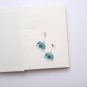 Funny Cute Ethnic Thailand Blue Elephant Star Stud Earring Womens Girls