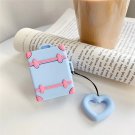 Apple Airpods Blue Suitcase Trunk Cover Bluetooth Wireless Earphone Cartoon Cover Kawaii