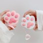 Apple Airpods Pink Cat Paw Cute Cover Bluetooth Wireless Earphone Cartoon Cover Kawaii