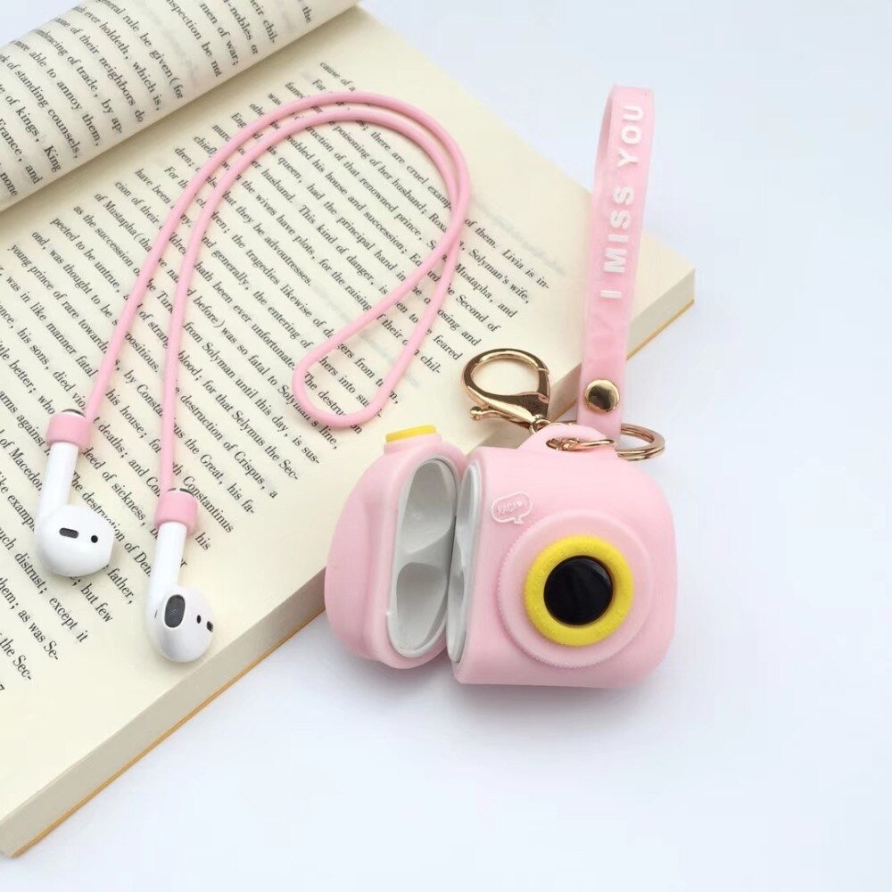 Apple Airpods Pink Camera Cover Bluetooth Wireless Earphone Japanese Korean Cover Kawaii