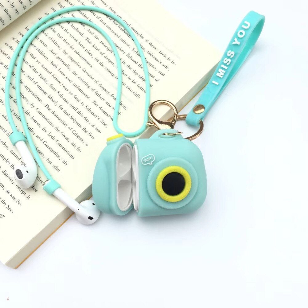 Apple Airpods Blue Camera Cover Bluetooth Wireless Earphone Japanese Korean Cover Kawaii