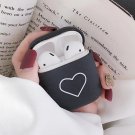 Apple Airpods Black Love Heart Cover Bluetooth Wireless Earphone Japanese Korean Cover Kawaii