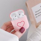 Apple Airpods Pink Love Heart Cover Bluetooth Wireless Earphone Japanese Korean Cover Kawaii