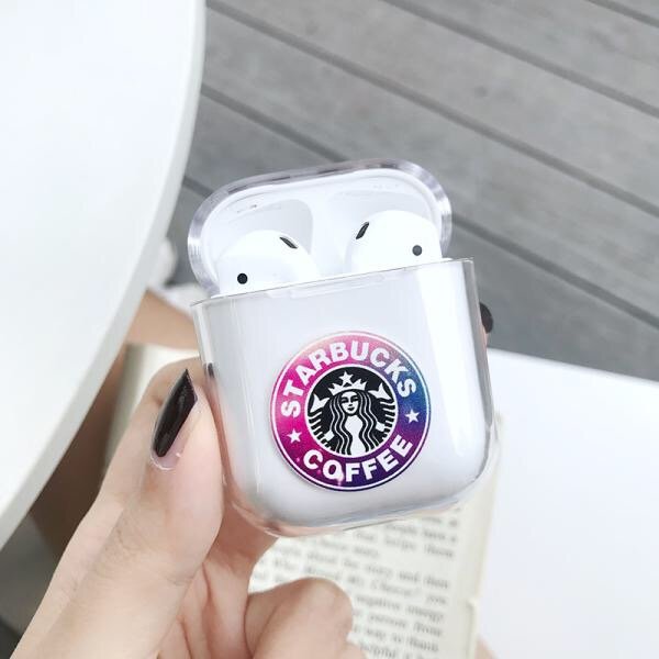 Apple Airpods Starbucks Coffee Drink Transparent Bluetooth Wireless Earphone Japanese Korean Kawaii