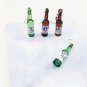 Handmade Korean Brown Soju Beer Earrings Drink Drop Dangle Cute Kawaii Jewelry