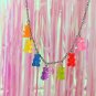 Handmade Gummy Bear Chain Necklace Candy Pendant Colorful Kawaii Korean