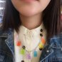 Handmade Gummy Bear Chain Necklace Candy Pendant Colorful Kawaii Korean
