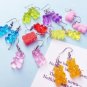 Handmade Yellow Gummy Bear Drop Earrings Kawaii Cute Sweet Candy Food Korean Japanese Jewelry