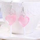 Handmade Kawaii Pink Lollipop Drop Earrings Kawaii Cute Candy Japanese Korean Pastel