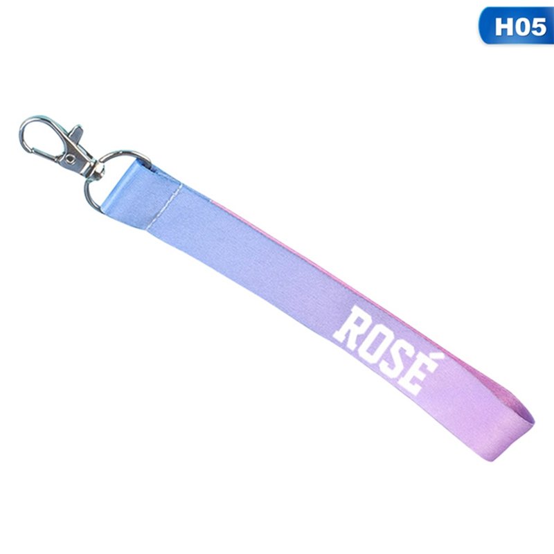 BLACKPINK Rose Lanyard Keychain Keyring Pendant Phone Strap ID Card Holder Kpop