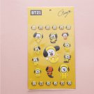 BTS Bangtan Boys BT21 Chimmy 3D Bubble Stickers Set Scrapbooking Stationery Kpop School Supplies