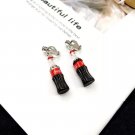 Handmade Coke Cola Drink Drop Clip On Earrings Food Soda Fizzy Drink Korean Japanese Kawaii Jewelry