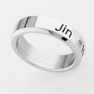 BTS Jin Bias Name Ring Band Bangtan Boys Jewelry Accessories Kpop BT21