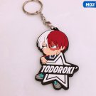 My Hero Academia Shoto Todoroki Rubber Keychain Keyring Pendant Accessories Boku No Hero Anime