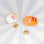 White Cute Cat Paw Enamel Pin Brooches Lapel Badge Jewelry Accessories Cat Lovers Kitten Animal