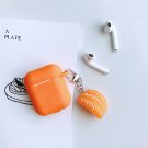 Apple Airpods Orange Tangerine Fruit Cover Bluetooth Wireless Earphone Japanese Korean Cover Kawaii