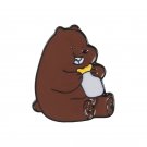 We Bare Bears Brown Bear Enamel Pin Brooches Lapel Badge Korean Kawaii Cute Animal